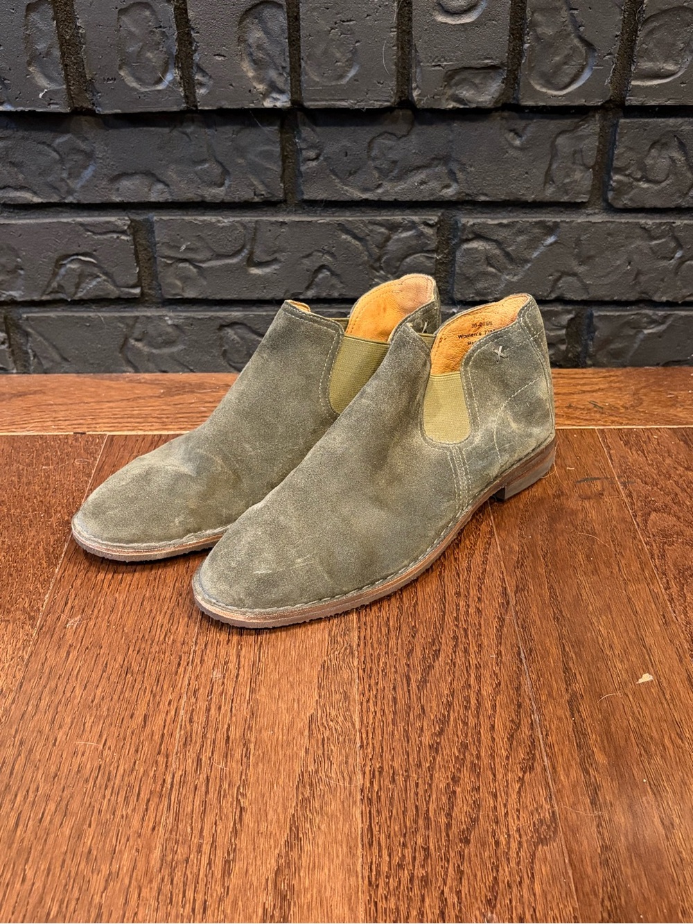 Trask Olive Suede Chukka Boots